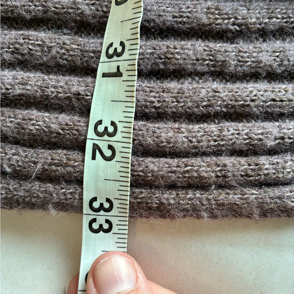 Free people oversized shell cardigan Open Brown XS Boho Knit Wool Blend - Picture 7 of 8